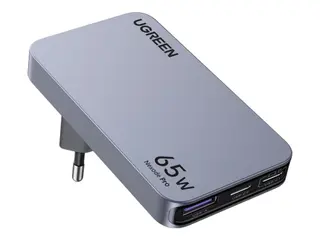 Produktfoto för UGREEN Nexode Pro 65W 3-Port GaN Ultra-Slim Fast Travel Charger