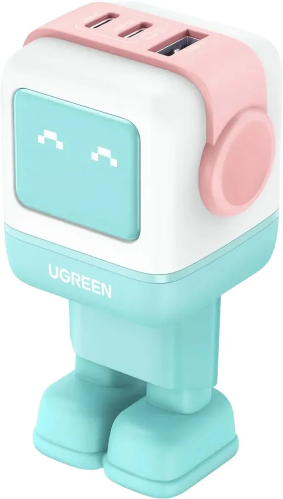Alternativ bild 0 för UGREEN Uno Rg 65w 3-Port Gan Fast Charger Pink Blu