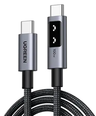 Produktfoto för UGREEN Uno USB-C till USB-C Snabbladdningskabel 100W PD, 1m