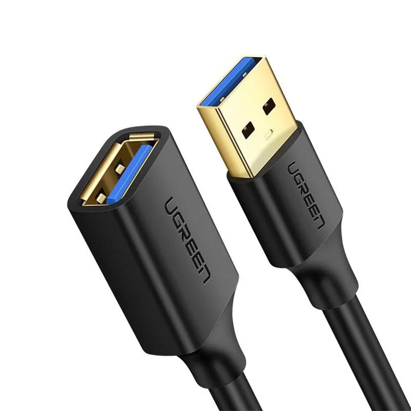 Alternativ bild 0 för UGREEN USB-A 3.0 förlängningskabel hane till hona, 1m - Svart