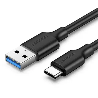 Produktfoto för Ugreen USB-A 3.0 till USB-C-kabel 3A, 1m - Svart