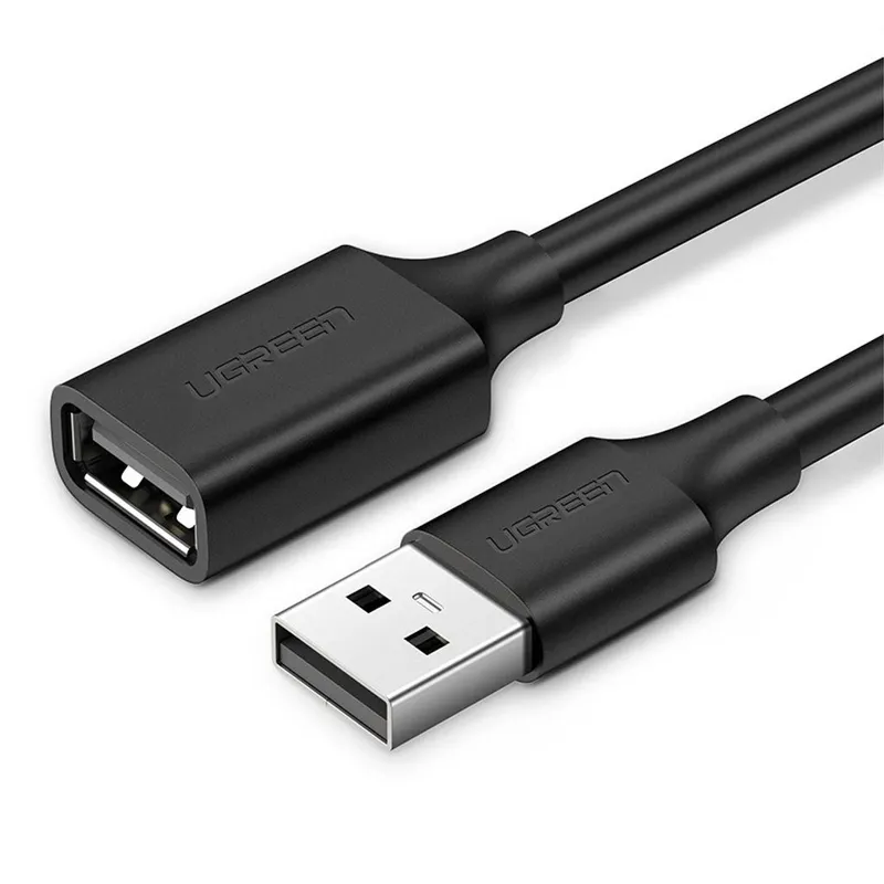 Alternativ bild 0 för Ugreen USB-A (hane) - USB-A (hona) förlängningskabel 2.0, 480 Mbps, 3 m - Svart
