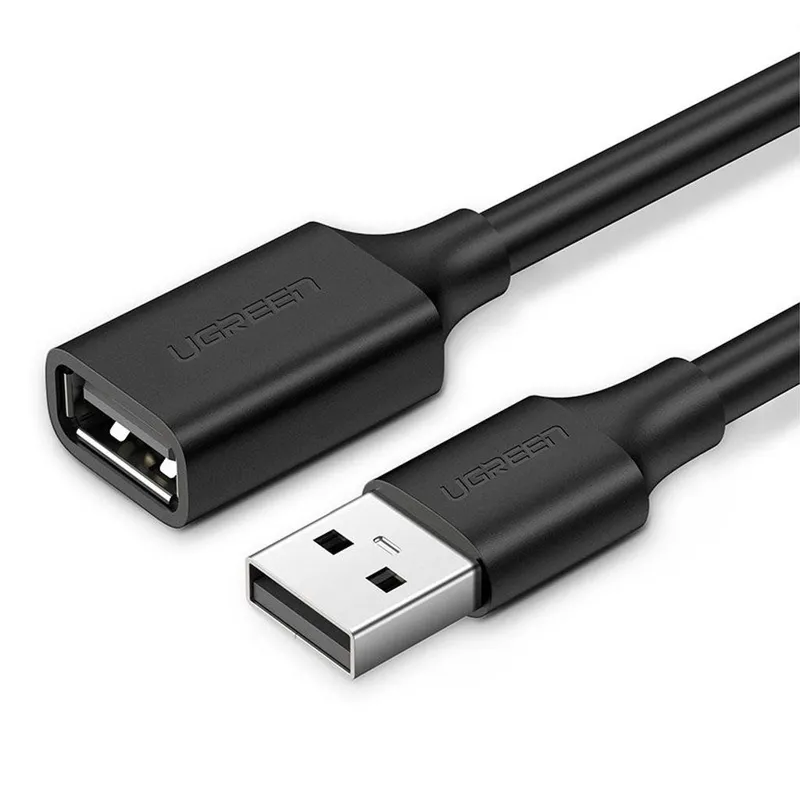 Alternativ bild 0 för Ugreen USB-A (hona) till USB-A (hane) kabeladapter, 1m - svart