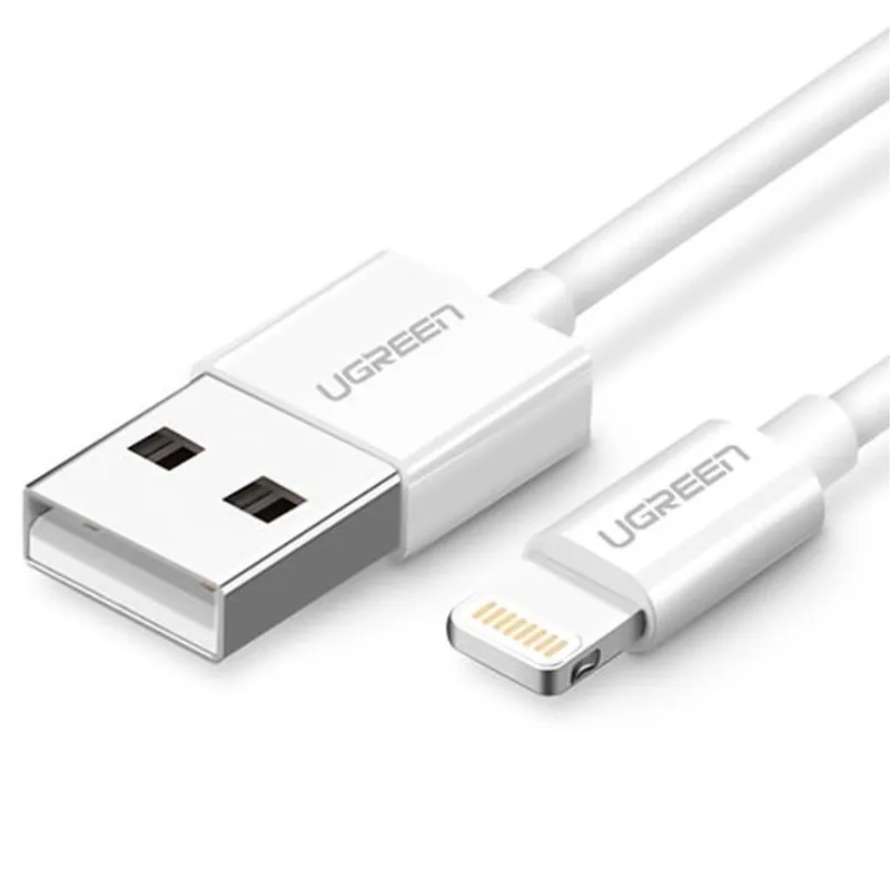 Alternativ bild 0 för Ugreen USB-A till Lightning MFI-kabel, 2,4A, 2m - vit