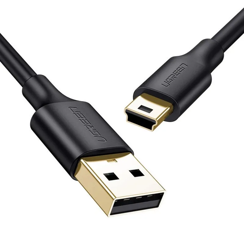 Alternativ bild 0 för Ugreen USB-A till mini USB-kabel, 480Mbps, 3m - Svart