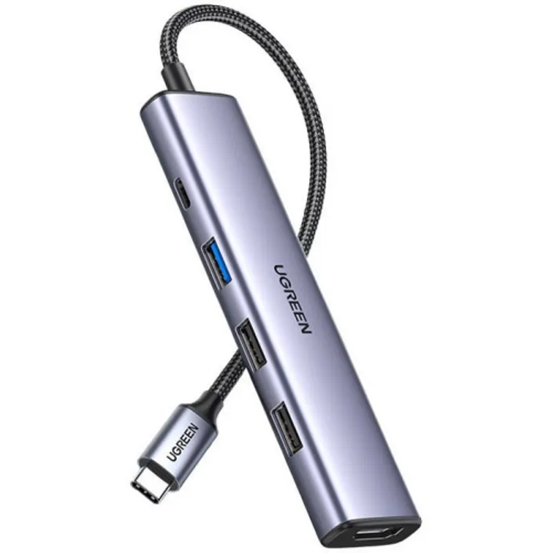 Alternativ bild 0 för UGREEN USB-C multifunktionsadapter PD till HDMI, USB-A