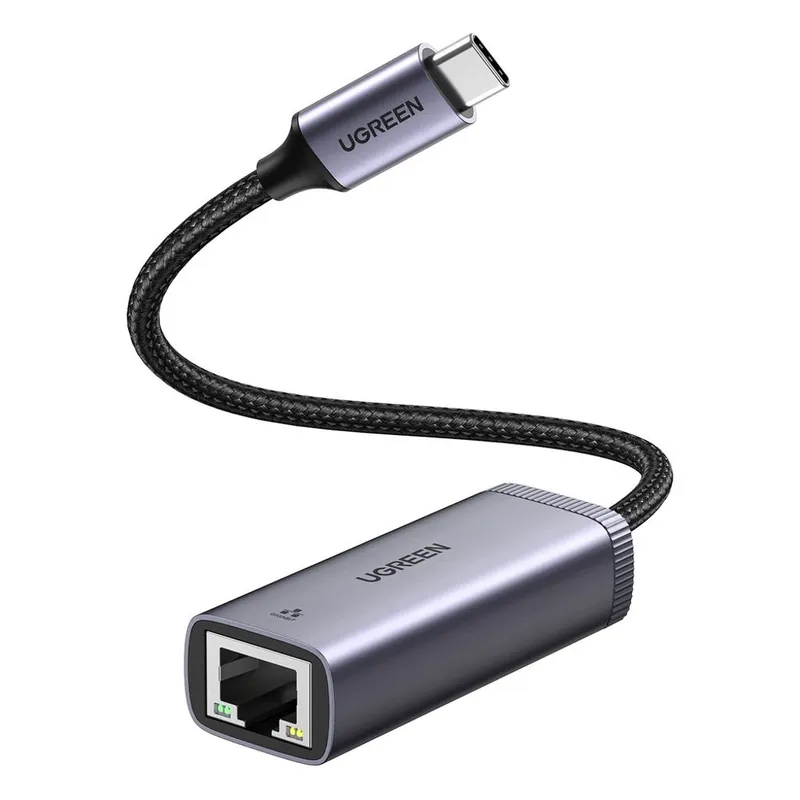 Alternativ bild 0 för UGREEN USB-C till RJ45 1Gbps Ethernet-adapter - Grå