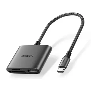 Produktfoto för Ugreen USB-C till SD/TF + USB Minneskortläsare