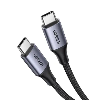 Produktfoto för Ugreen USB-C till USB-C-kabel PD, 240W, 5A, 1m - Grå