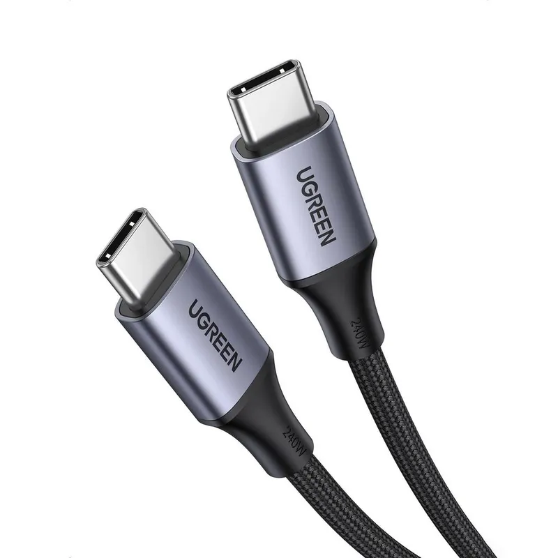 Alternativ bild 0 för Ugreen USB-C till USB-C-kabel PD, 240W, 5A, 1m - Grå