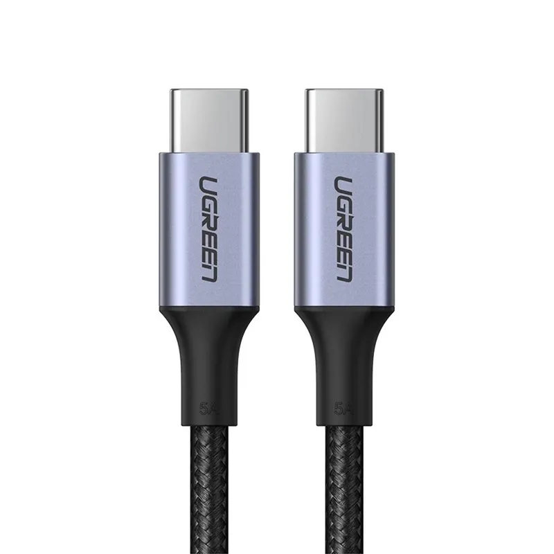 Alternativ bild 0 för UGREEN USB-C till USB-C snabbladdningskabel 5A PD, 1,5 m - Space Grey
