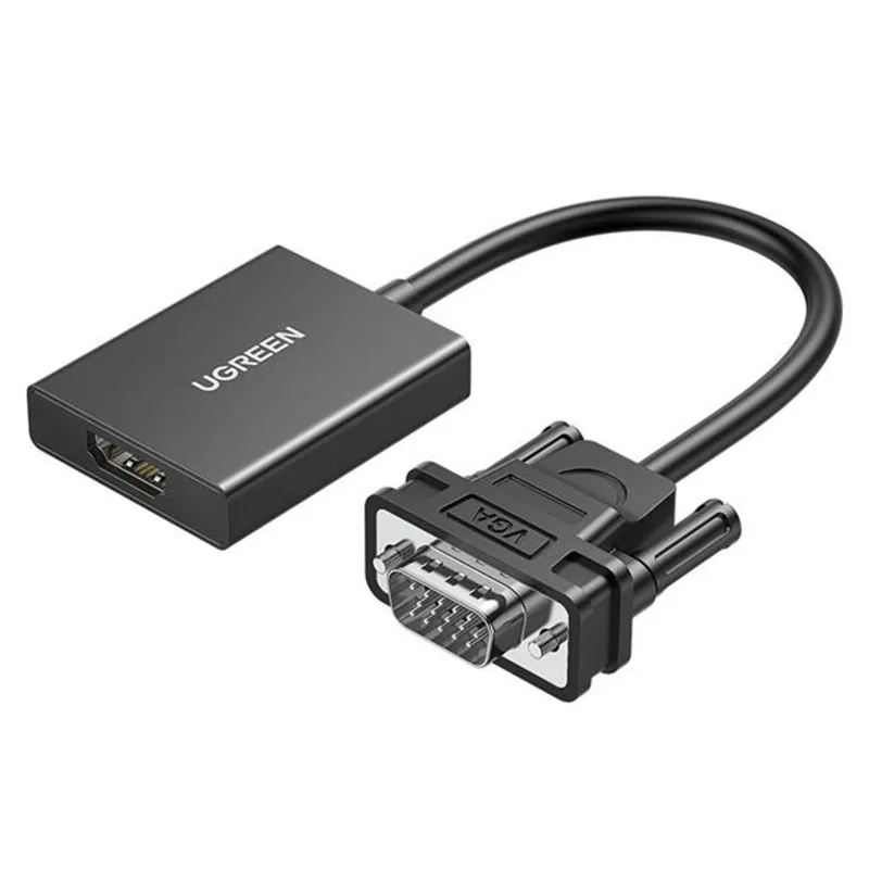 Alternativ bild 0 för UGREEN VGA hane till HDMI hona Adapter