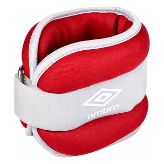 Produktfoto för Umbro - Ankel och handled vikter 2x1 kg (röd)