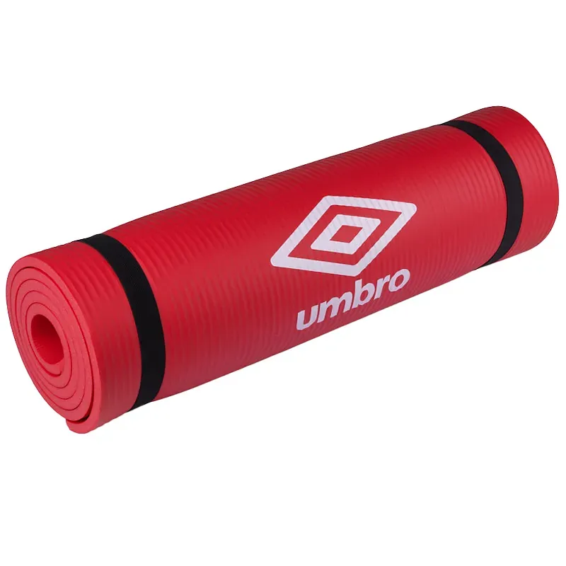 Bild 1 för Umbro - Fitnessmatta, yoga med transportband (röd)