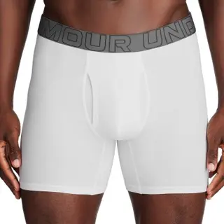 Produktfoto för Under Armour 3P Perfect Cotton 6in Boxer Vit X-Large Herr
