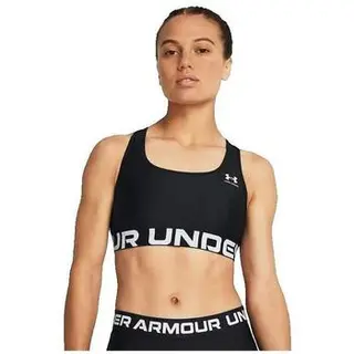 Produktfoto för Under Armour BH Mid Branded Sport Bra Svart polyester Small Dam