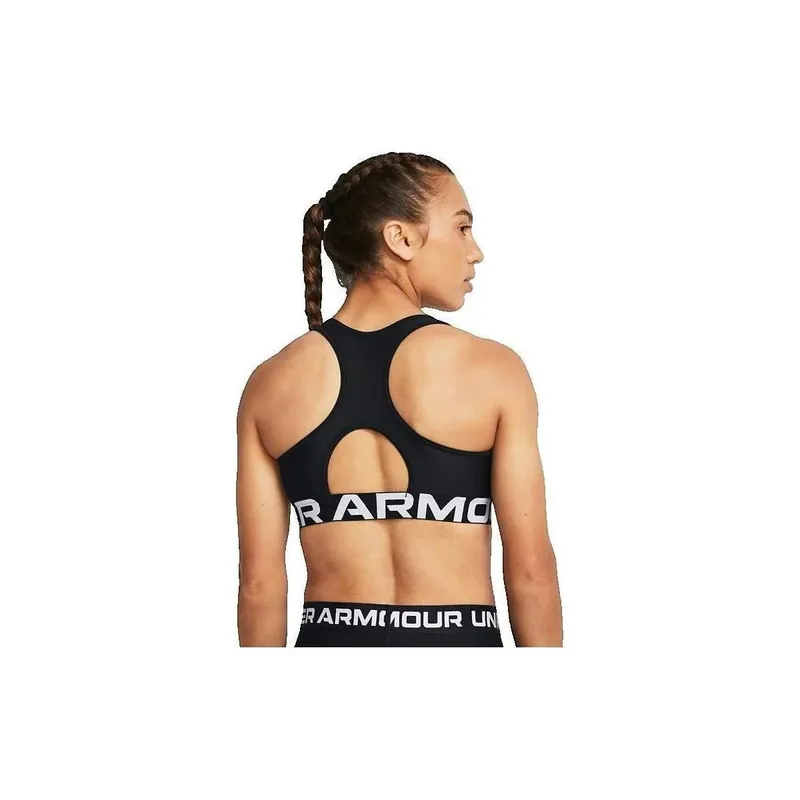 Bild 3 för Under Armour BH Mid Branded Sport Bra Svart polyester Small Dam