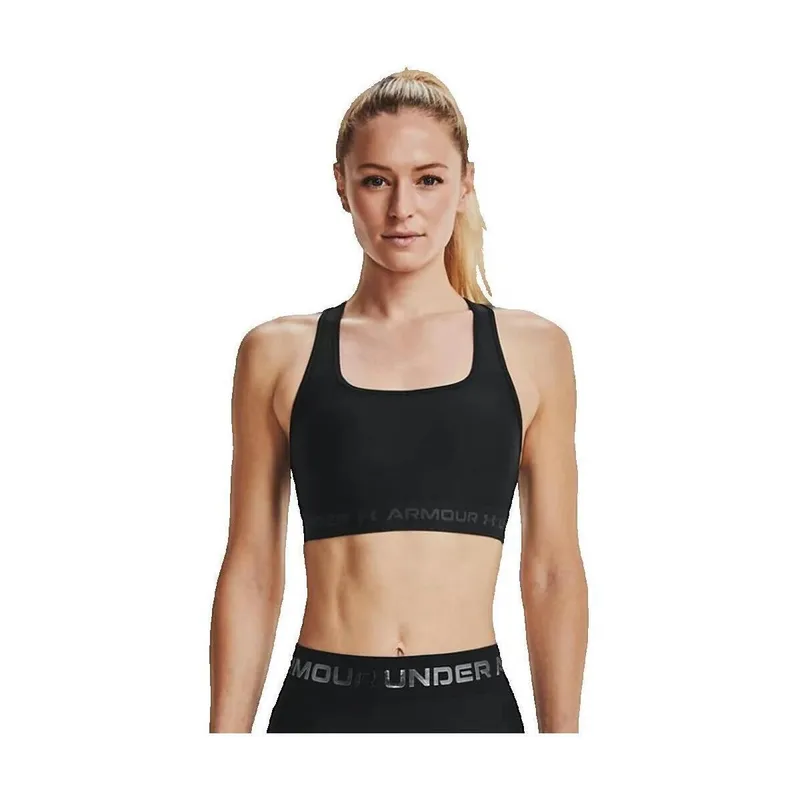 Bild 3 för Under Armour BH Mid Crossback Sport Bra Svart polyester Small Dam