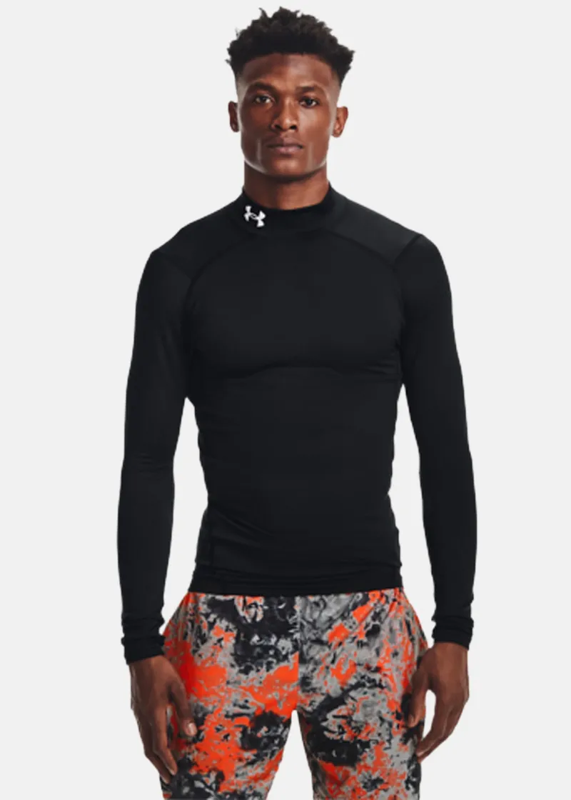 Bild 2 för Under Armour ColdGear Compression Mock Svart polyester X-Large Herr