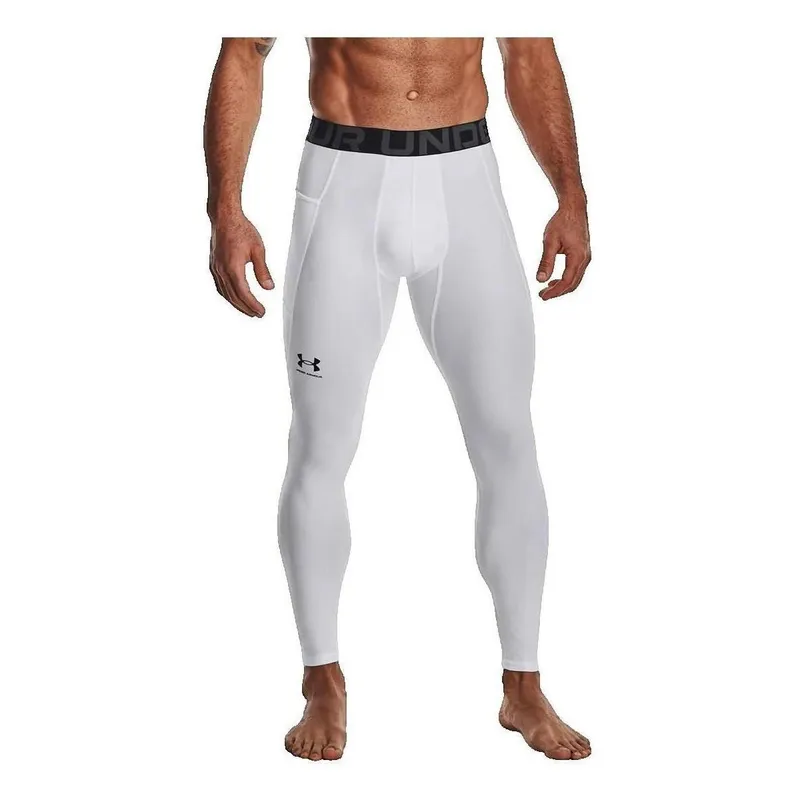 Bild 2 för Under Armour HeatGear Compression Leggings Vit XX-Large Herr