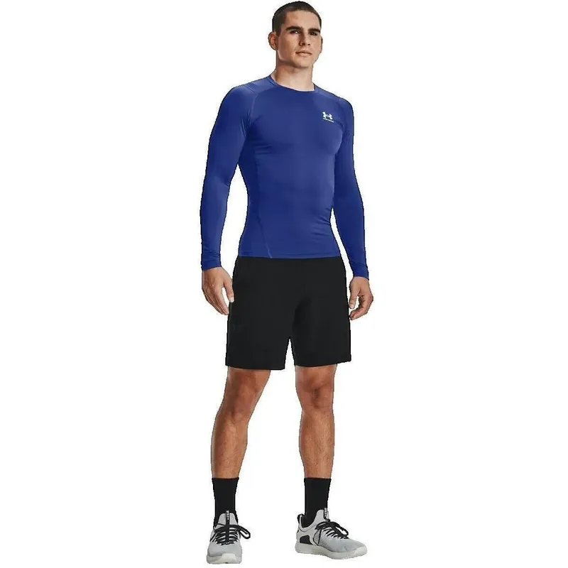 Bild 3 för Under Armour HeatGear LS Compression Shirt Royalblå X-Large Herr