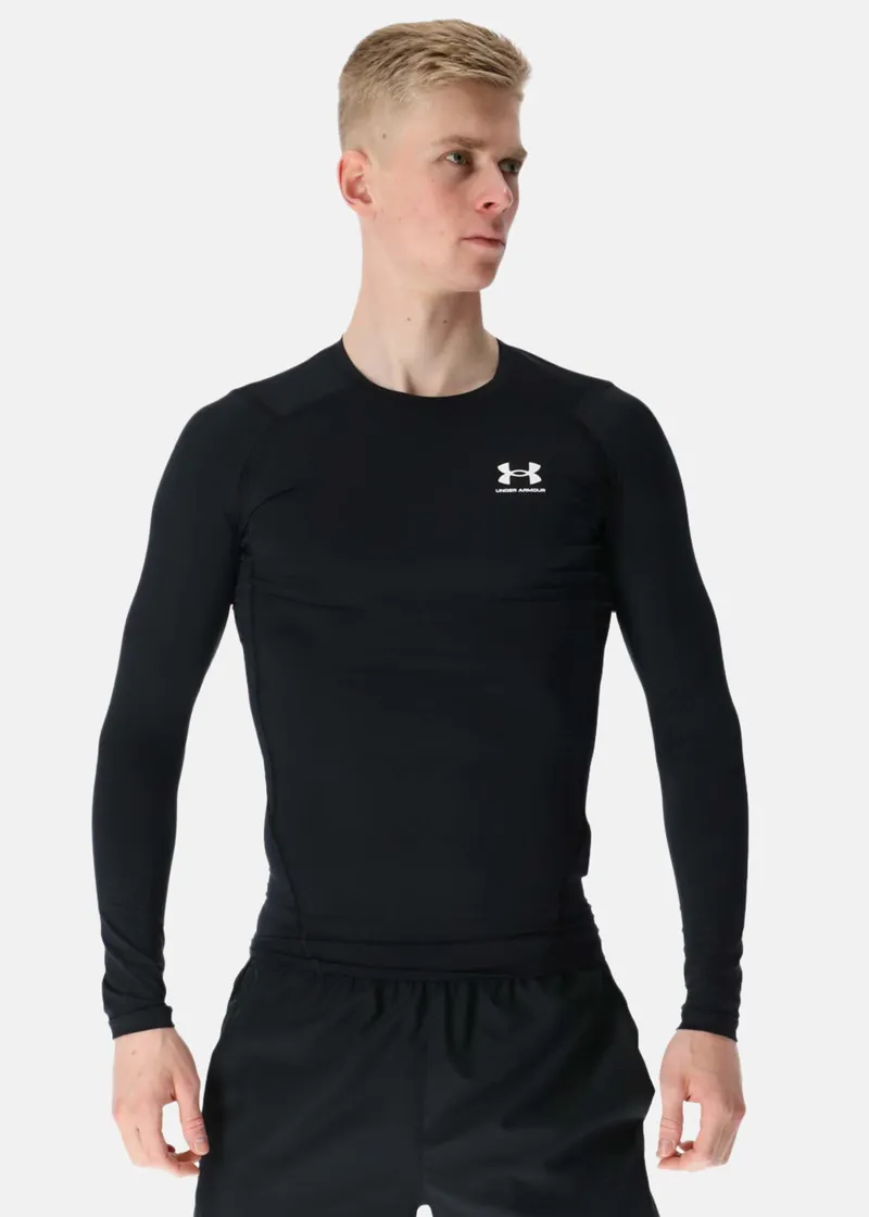 Bild 1 för Under Armour HeatGear LS Compression Shirt Svart X-Large Herr