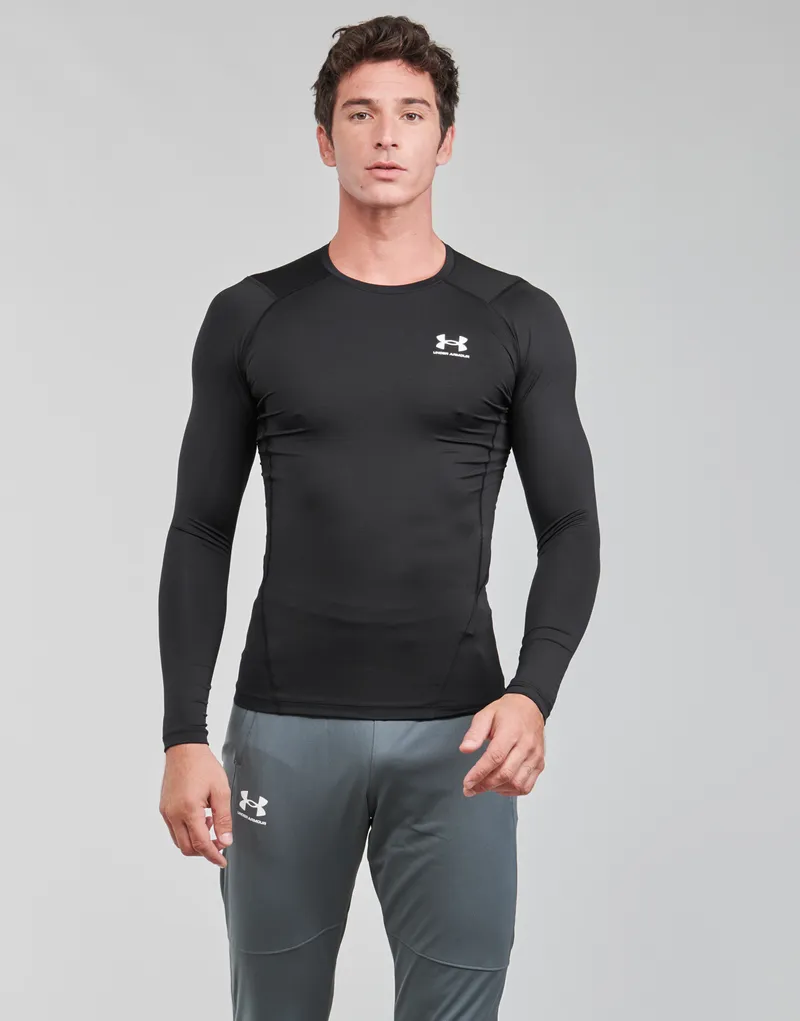 Bild 3 för Under Armour HeatGear LS Compression Shirt Svart XX-Large Herr