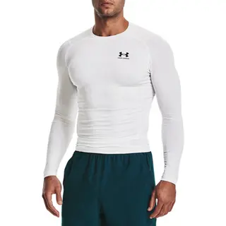 Produktfoto för Under Armour HeatGear LS Compression Shirt Vit XX-Large Herr