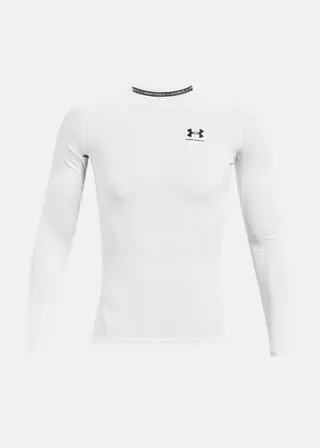 Produktfoto för Under Armour HeatGear LS Compression Shirt Vit XX-Large Herr