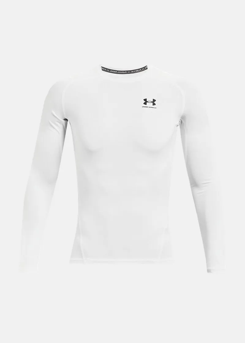 Bild 1 för Under Armour HeatGear LS Compression Shirt Vit XX-Large Herr