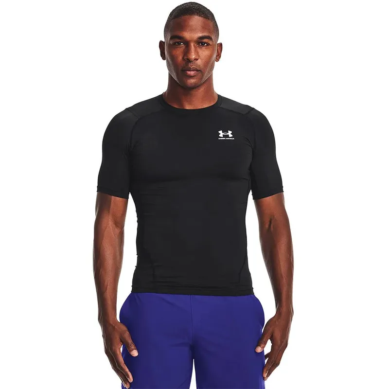 Bild 1 för Under Armour HeatGear SS Compression Shirt Svart Small Herr