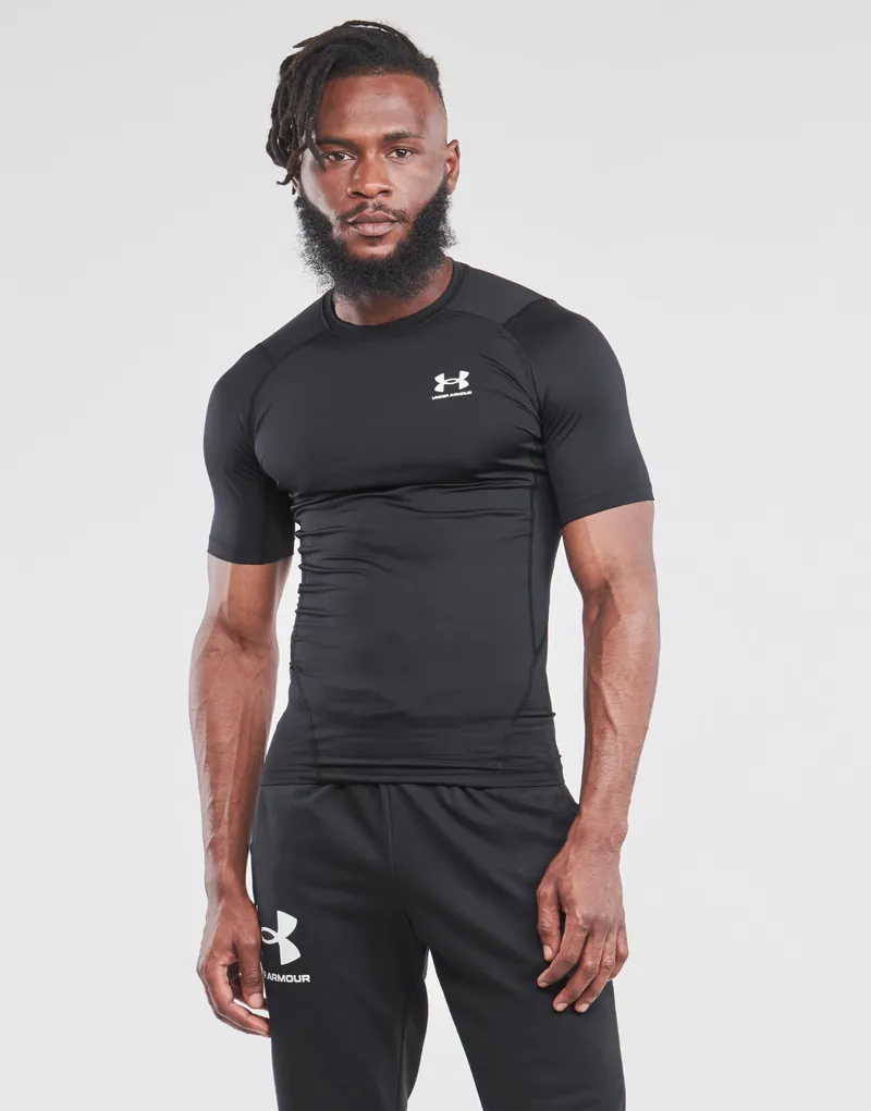 Bild 3 för Under Armour HeatGear SS Compression Shirt Svart XX-Large Herr