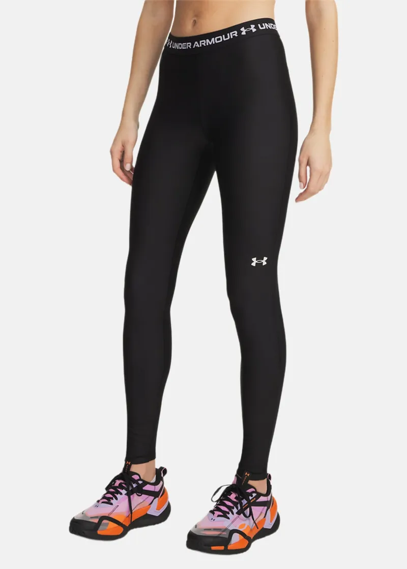 Bild 2 för Under Armour HeatGear Women Compression Leggings Svart polyester Large Dam