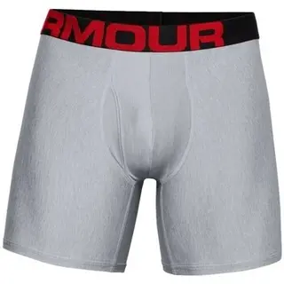 Produktfoto för Under Armour Kalsonger 2P Tech 6in Boxers Grå polyester Small Herr