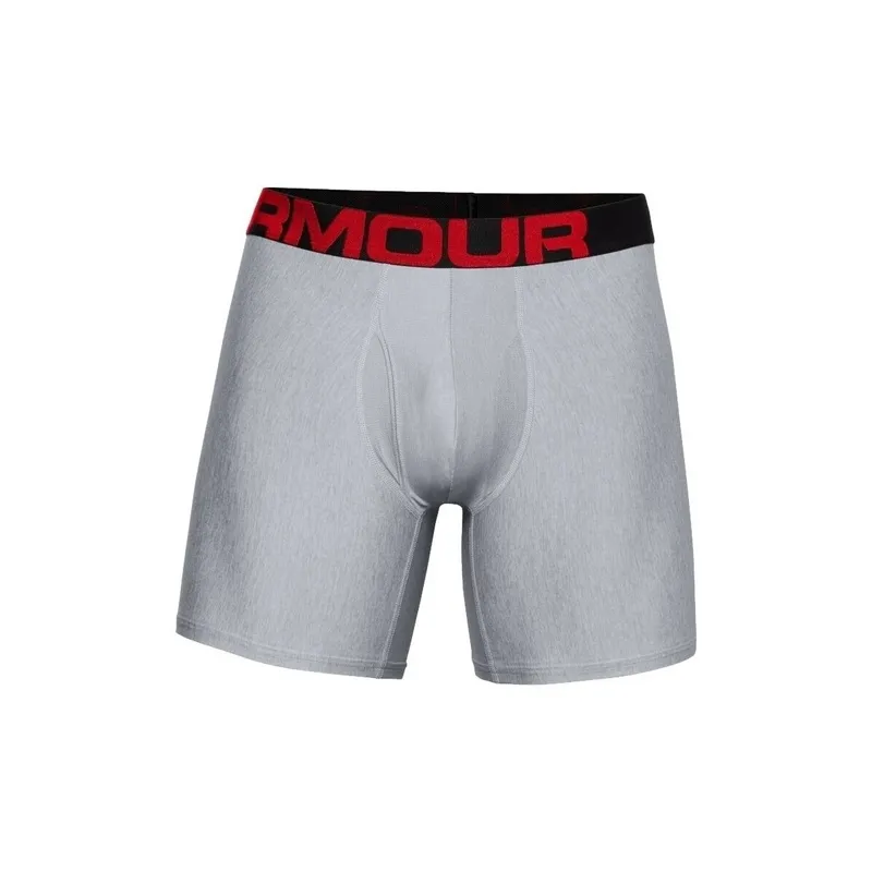 Bild 2 för Under Armour Kalsonger 2P Tech 6in Boxers Grå polyester Small Herr