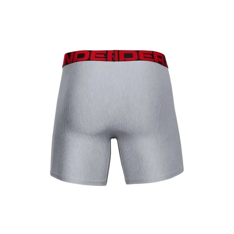 Bild 3 för Under Armour Kalsonger 2P Tech 6in Boxers Grå polyester Small Herr