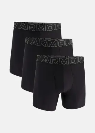 Produktfoto för Under Armour Kalsonger 3P Performance Tech Solid 6in Boxers Svart polyester X-Large Herr