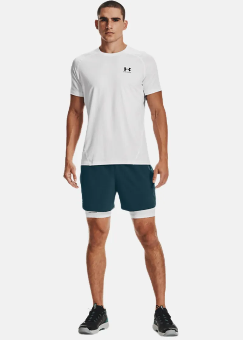 Bild 1 för Under Armour Kalsonger HeatGear Mid Compression Shorts Vit Small Herr