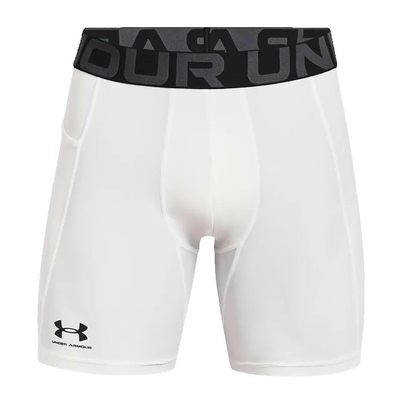 Bild 2 för Under Armour Kalsonger HeatGear Mid Compression Shorts Vit Small Herr