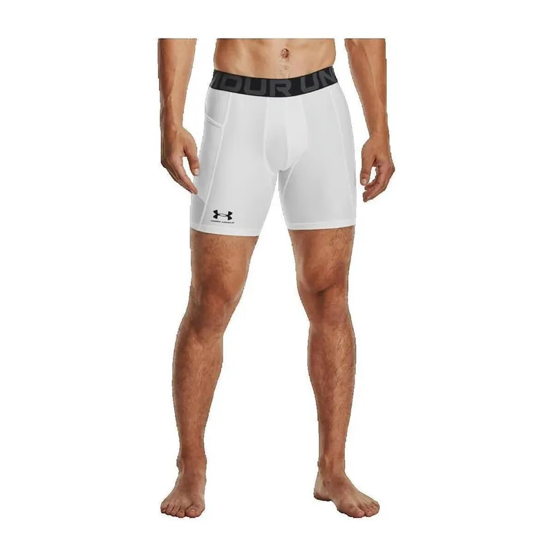 Bild 3 för Under Armour Kalsonger HeatGear Mid Compression Shorts Vit Small Herr