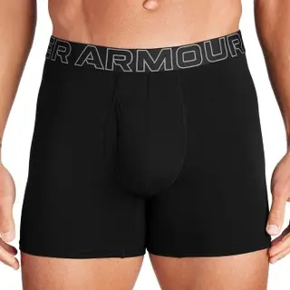 Produktfoto för Under Armour Perfect Cotton 6in Boxer Svart Large Herr