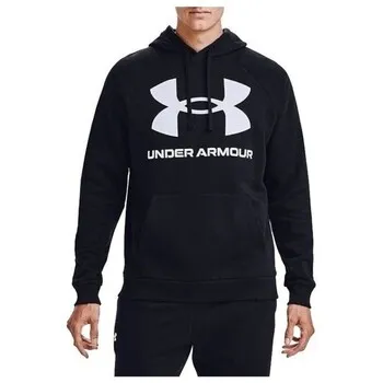 Bild 1 för Under Armour Rival Fleece Big Logo Hoodie Svart/Vit Large Herr
