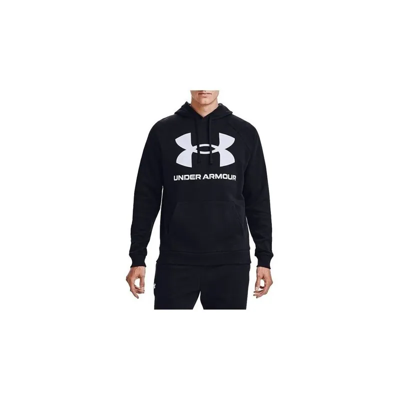Bild 2 för Under Armour Rival Fleece Big Logo Hoodie Svart/Vit Large Herr