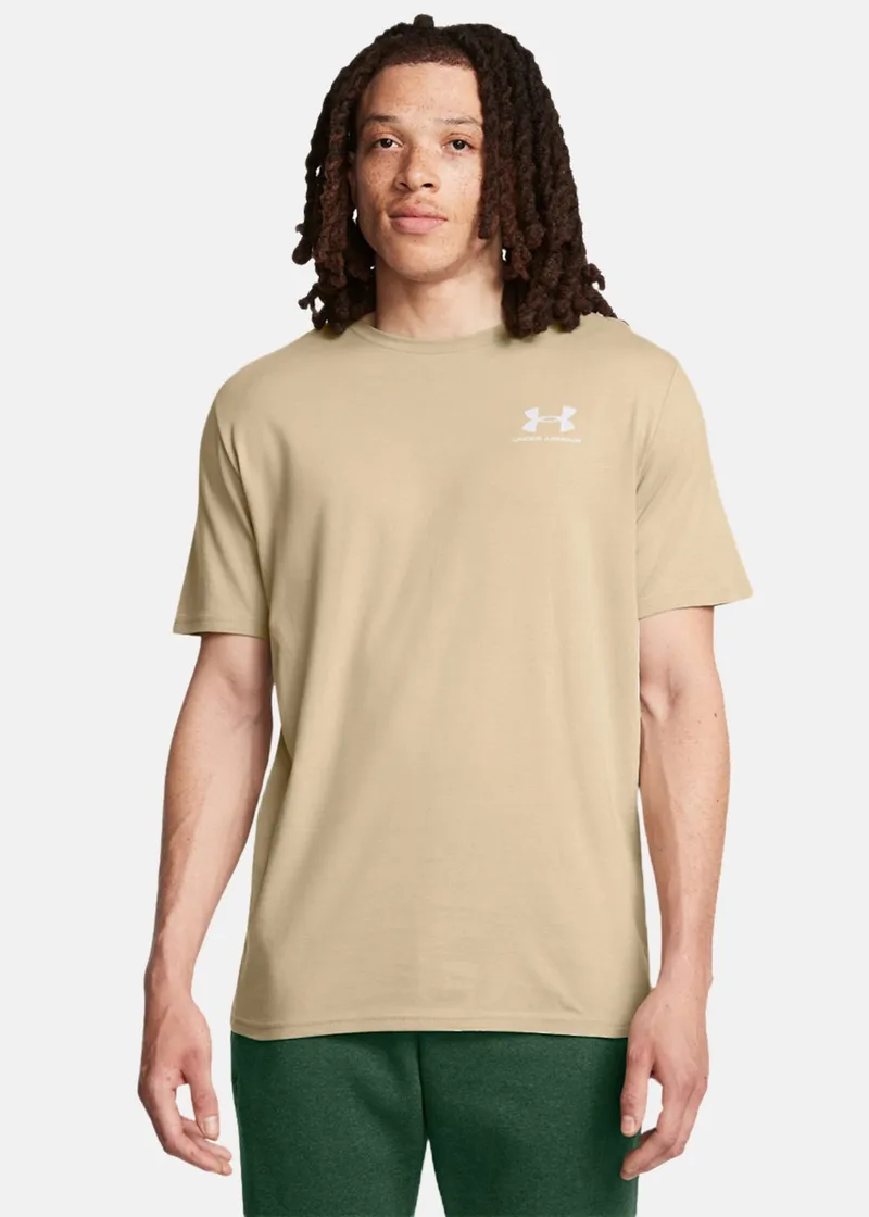 Bild 2 för Under Armour Sportstyle LC Short Sleeve Beige Medium Herr
