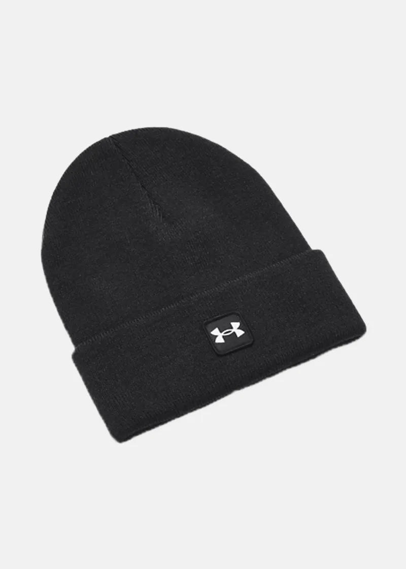 Bild 1 för Under Armour - Svart cuff Beanie - Halftime Cuff Black/White Cuff @ Hatstore