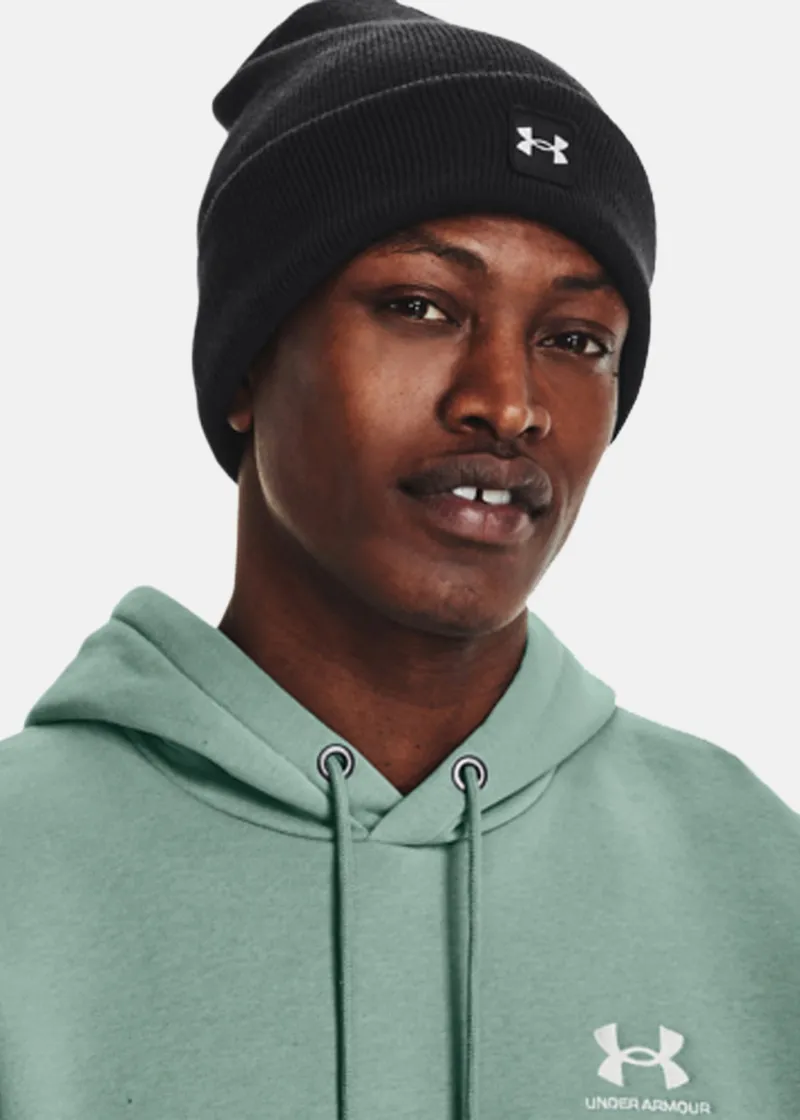 Bild 2 för Under Armour - Svart cuff Beanie - Halftime Cuff Black/White Cuff @ Hatstore