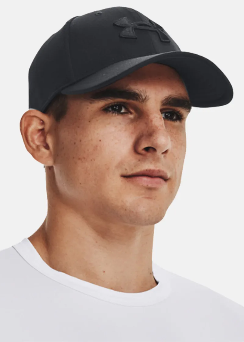 Bild 2 för Under Armour - Svart flexfit Keps - Blitzing Black Flexfit @ Hatstore