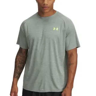Produktfoto för Under Armour Tech Textured SS Shirt Grå polyester X-Large Herr