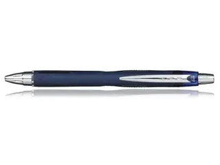 Produktfoto för Uni-Ball Gelpenna med klickmekanism Jetstream, spets på 1 mm, blå pennkropp med greppzon, blått bläck