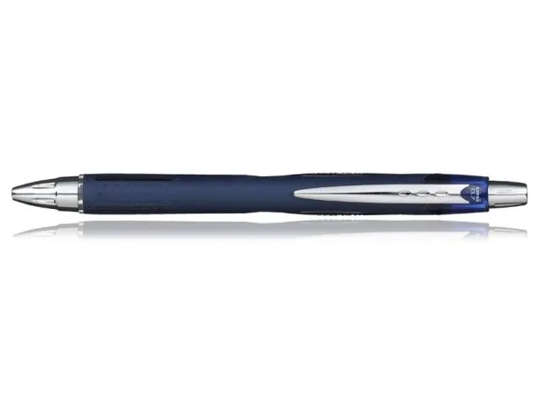 Alternativ bild 0 för Uni-Ball Gelpenna med klickmekanism Jetstream, spets på 1 mm, blå pennkropp med greppzon, blått bläck
